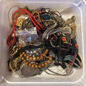 BIG Lot of Costume Jewelry & Watches – AS-IS – Great for Crafters or Resale